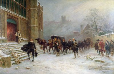 De begrafenis van koning Karel I - St. George