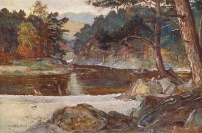 De rivier Tummel bij Pitlochry door Ernest Edward Briggs