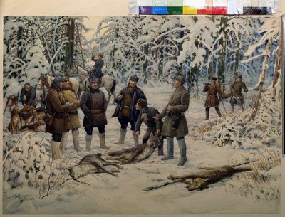 Na een succesvolle jacht door Ernest Ernestovich Lissner