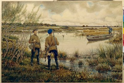 Terug van de jacht door Ernest Ernestovich Lissner