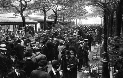 Algemeen overzicht van de vogelmarkt, Parijs door Ernest Flammarion