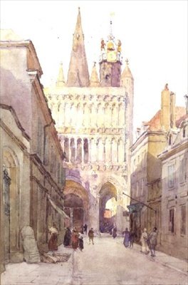 Notre Dame, Dijon 1897 door Ernest George