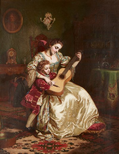 De eerste stap in romantiek door Ernest Gustav Giradot