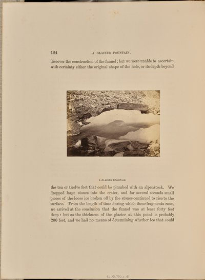 Een gletsjerfontein door Ernest H. Edwards