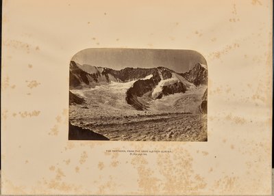 De Nesthorn vanaf de Ober Aletschgletsjer door Ernest H. Edwards