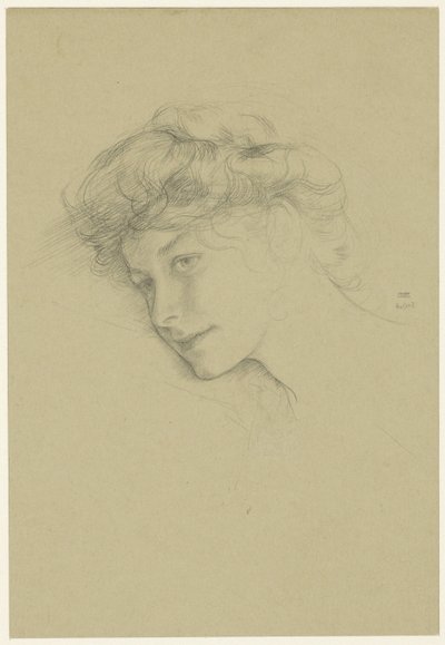 Portret van een jonge vrouw door Ernest Haskell