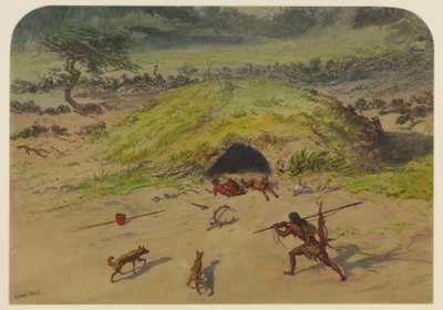 Prehistorische Scene door Ernest Henry Griset