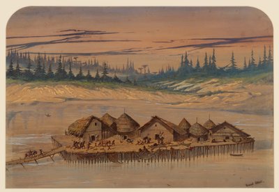 Prehistorisch Dorp, 1871 door Ernest Henry Griset
