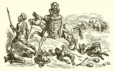 De ezel die een afgod draagt door Ernest Henry Griset