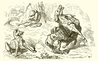De Ezel, de Hond en de Wolf door Ernest Henry Griset