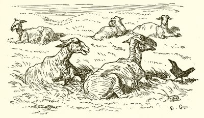 De Adelaar en de Kraai door Ernest Henry Griset