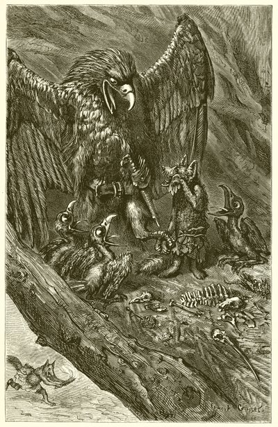De Adelaar en de Vos door Ernest Henry Griset