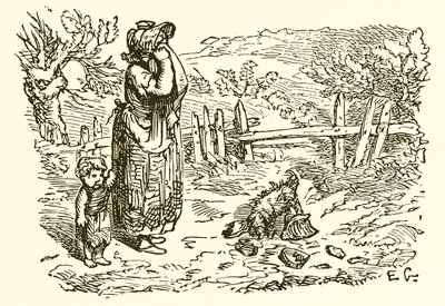 Het meisje en de melkkan door Ernest Henry Griset