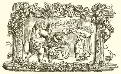 De oude vrouw en het lege vat door Ernest Henry Griset