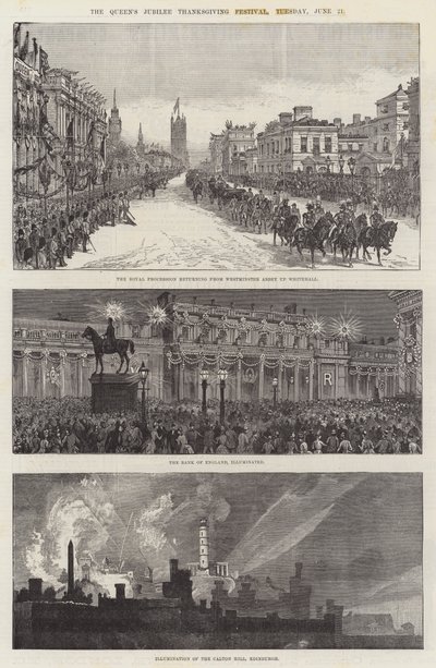 Dankfeest voor het Jubileum van de Koningin in Londen, dinsdag 21 juni door Ernest Henry Griset