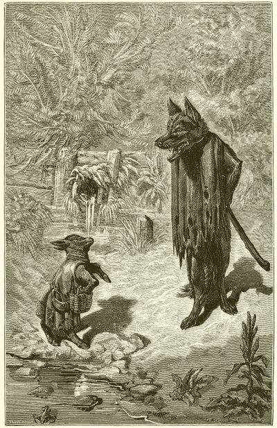 De wolf en het lam door Ernest Henry Griset