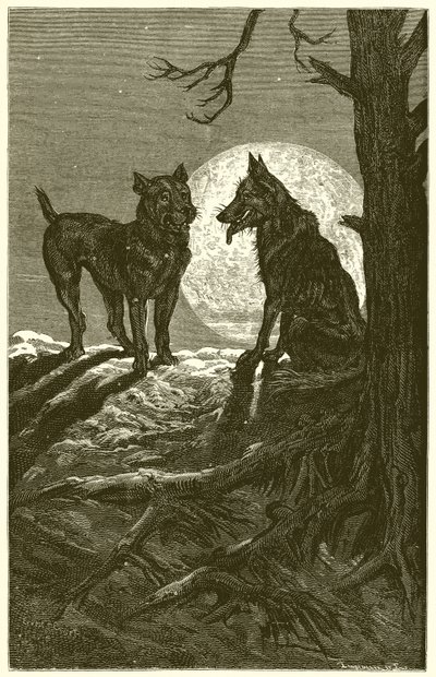 De Wolf en de Mastiff door Ernest Henry Griset