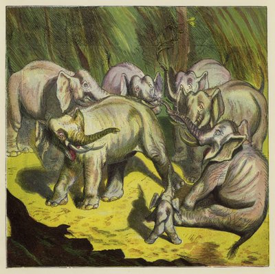 De olifant die zijn staart verloor door Ernest Henry Griset