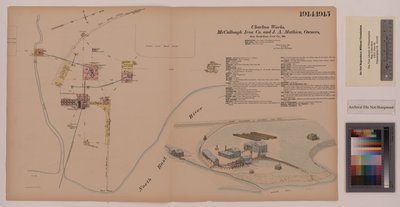 Charbon Works, Maryland, Hexamer Algemene Onderzoeken, 1885 door Ernest Hexamer