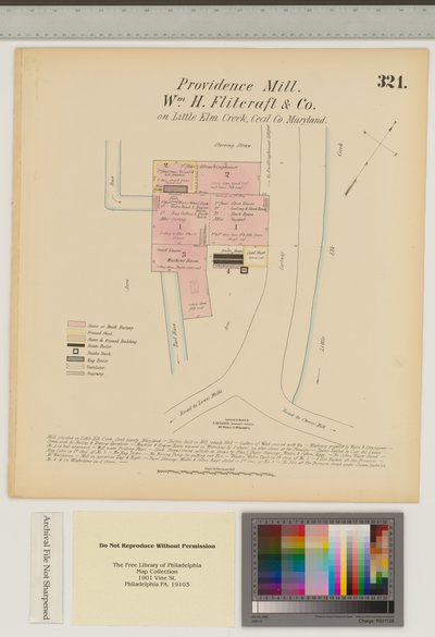 Providence Mill, Little Elk Creek, Maryland, Hexamer Algemene Onderzoeken door Ernest Hexamer