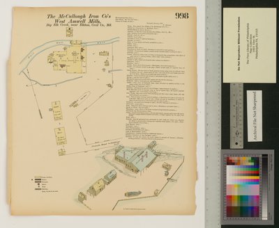 West Amwell Mill, Big Elk Creek, Maryland, Hexamer Algemene Onderzoeken, 1876 door Ernest Hexamer