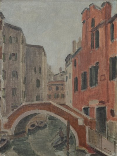 Kanaal in Venetië, c.1930 door Ernest Hiram Brülhart