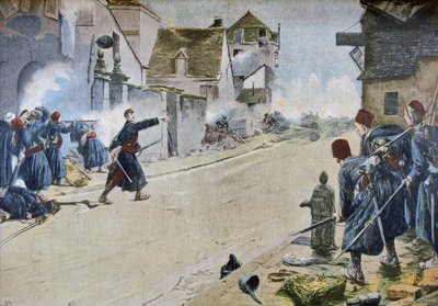 Paul Deroulede in de Slag bij Montbeliard door Ernest Jean Delahaye