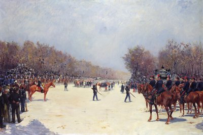 De Begrafenis van Mac-Mahon, 22 oktober 1893 door Ernest Jean Delahaye