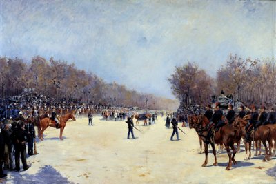 De begrafenis van de Franse president Mac Mahon 22/10/1893 door Ernest Jean Delahaye