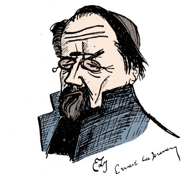Portret van Emile Zola (1840-1902) door Ernest La Jeunesse (1874-1917). door Ernest La Jeunesse