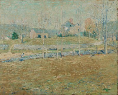 Een verlaten boerderij door Ernest Lawson