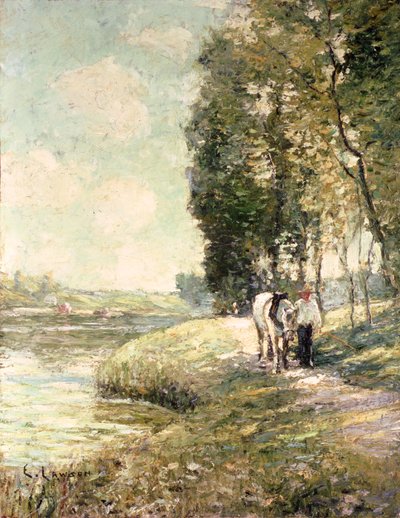 Landweg naar Spuyten, Duyvil, New York door Ernest Lawson
