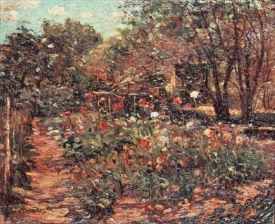 Tuinlandschap, ca. 1915 door Ernest Lawson