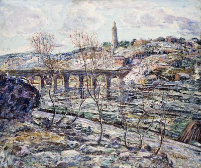 Harlem River Bridge door Ernest Lawson