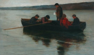 Een Kinderbegrafenis in de Hooglanden, 1896 door Ernest Leopold Sichel