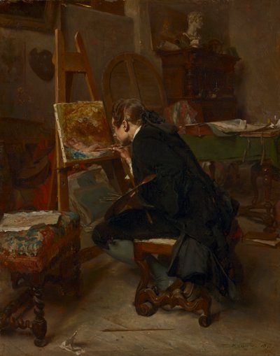 Een Schilder, 1855 door Jean Louis Ernest Meissonier