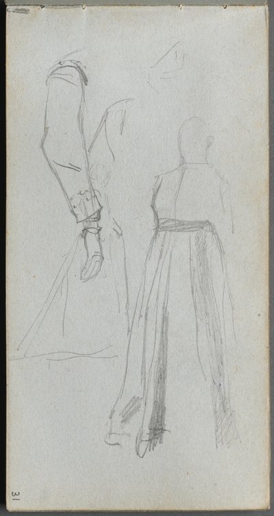 Schetsboek, Pagina 31: Studie van Figuren door Jean Louis Ernest Meissonier