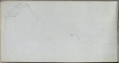 Schetsboek, pagina 54: Architectuurstudie door Jean Louis Ernest Meissonier