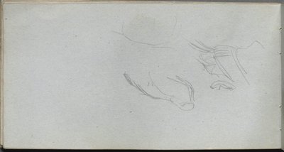 Schetsboek, pagina 72: Figurenstudie door Jean Louis Ernest Meissonier