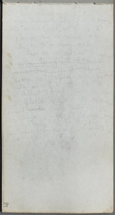 Schetsboek, pagina 89: Aantekeningen door Ernest Meissonier
