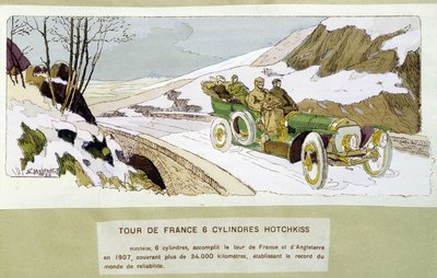 Racen: Tour de France 1907 door Ernest Montaut