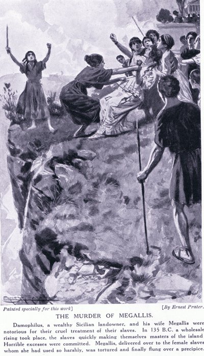 De moord op Megallis 135 v.Chr. door Ernest Prater