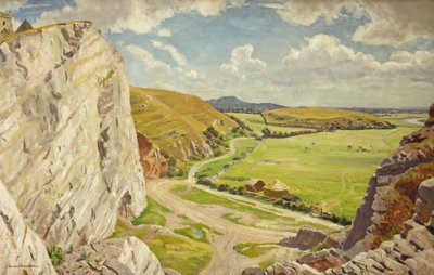 Uphill vanuit het noorden door Ernest Procter
