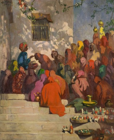 De Ganges (of Hindoes en de Pandit), c.1922 door Ernest Stephen Lumsden
