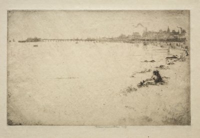 De pier door Ernest Stephen Lumsden