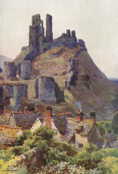 Corfe Castle door Ernest William Haslehust