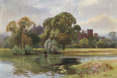 Eton College vanaf Windsor door Ernest William Haslehust