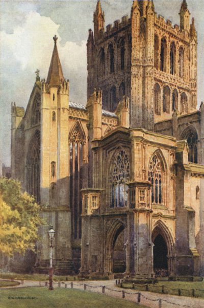 De Kathedraal vanuit het Noordwesten door Ernest William Haslehust