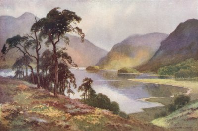 Thirlmere en Helvellyn door Ernest William Haslehust