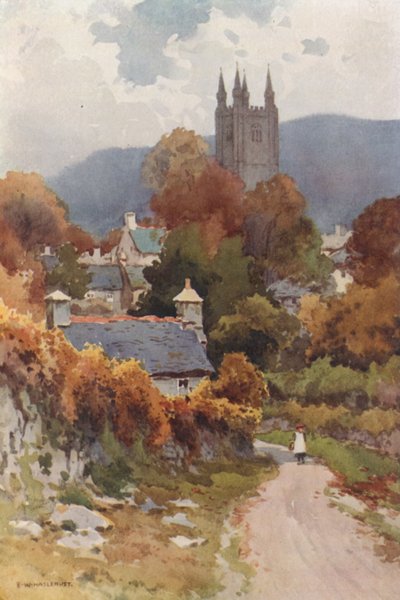 Widecombe op de Moor door Ernest William Haslehust